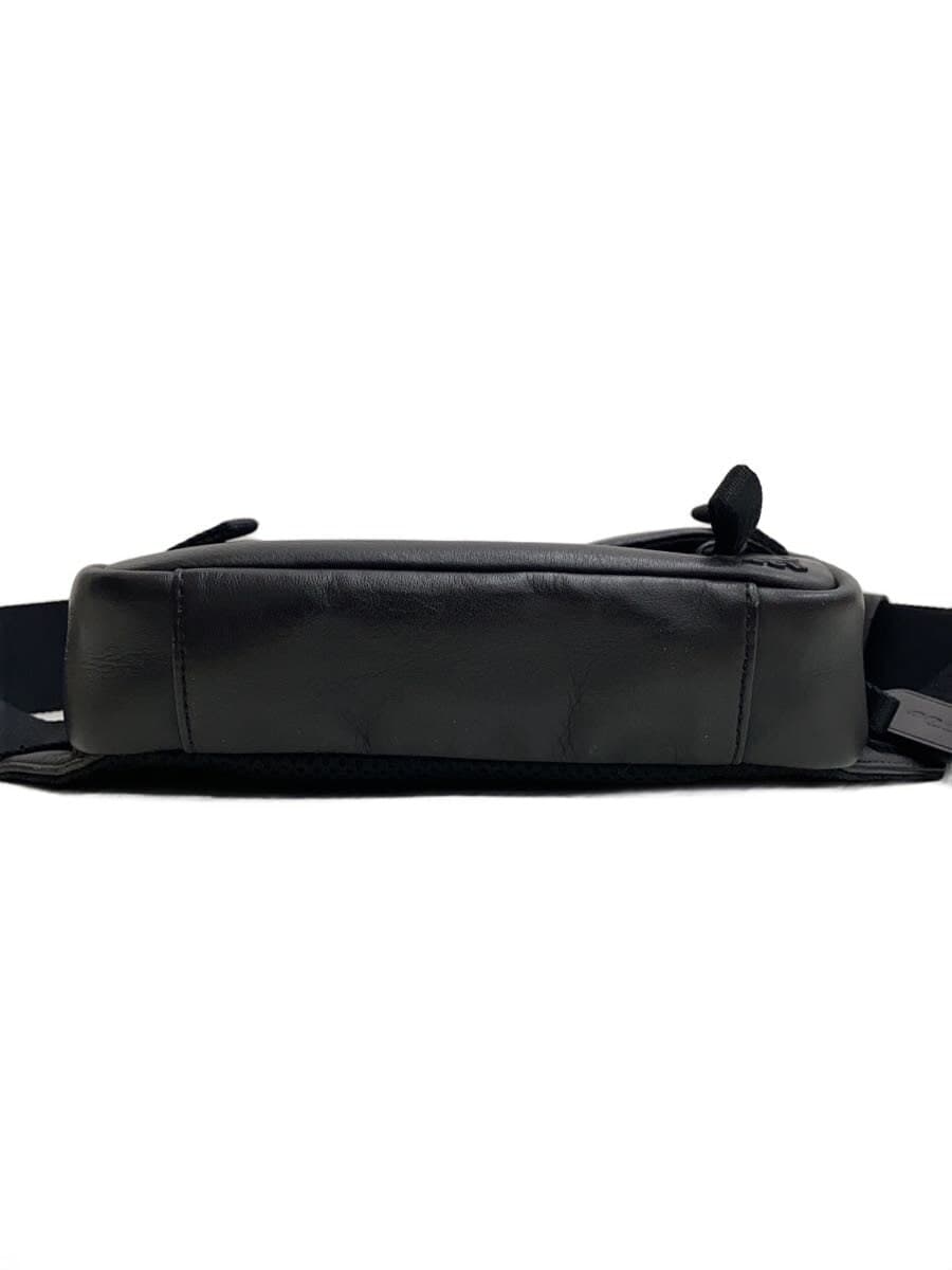 COACH Waist Bag Leather Black 6786 4