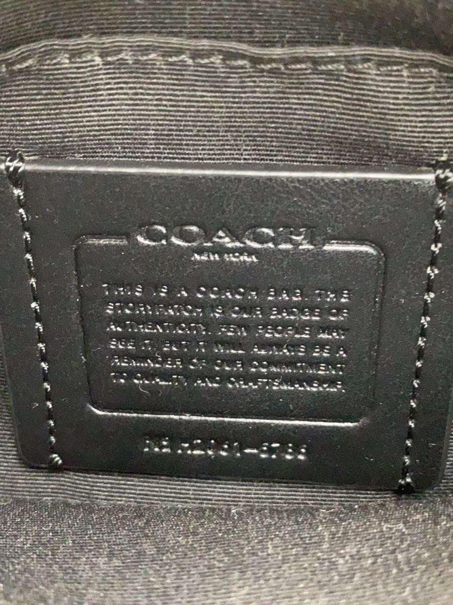 COACH Waist Bag Leather Black 6786 5