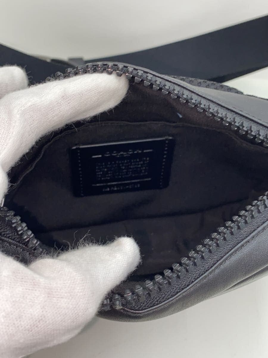 COACH Waist Bag Leather Black 6786 6
