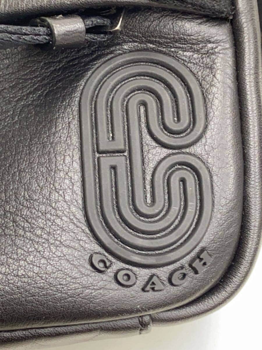 COACH Waist Bag Leather Black 6786 7