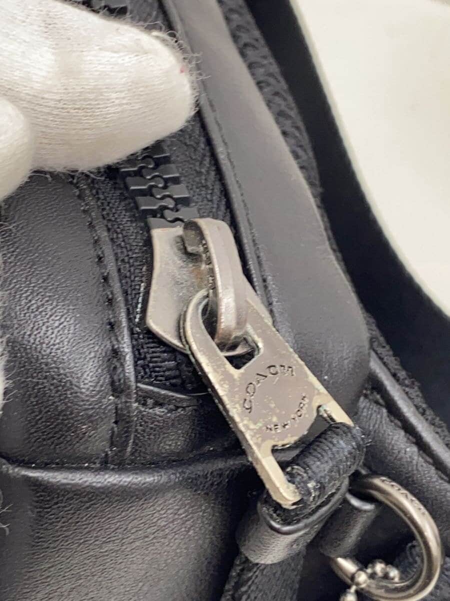 COACH Waist Bag Leather Black 6786 9