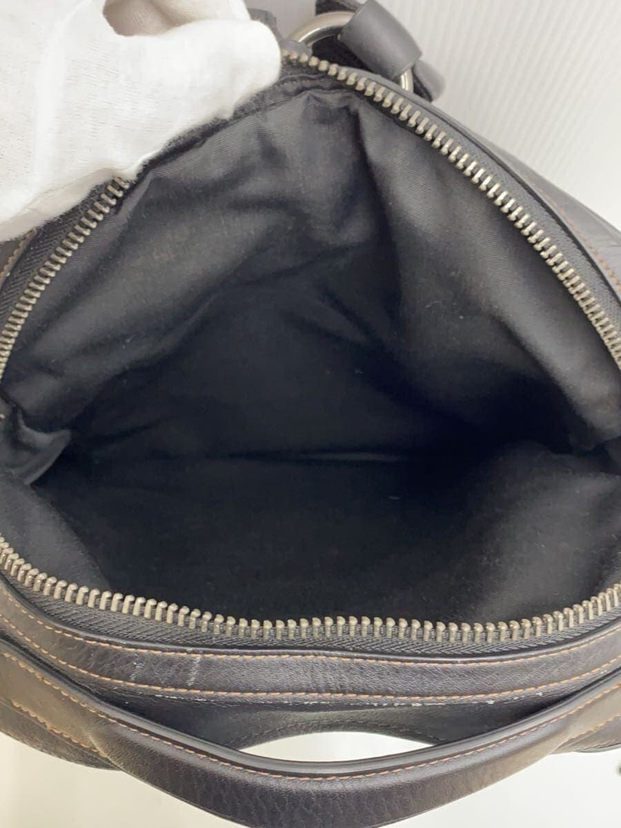 COACH Backpack Leather Black Solid Color F37599 6