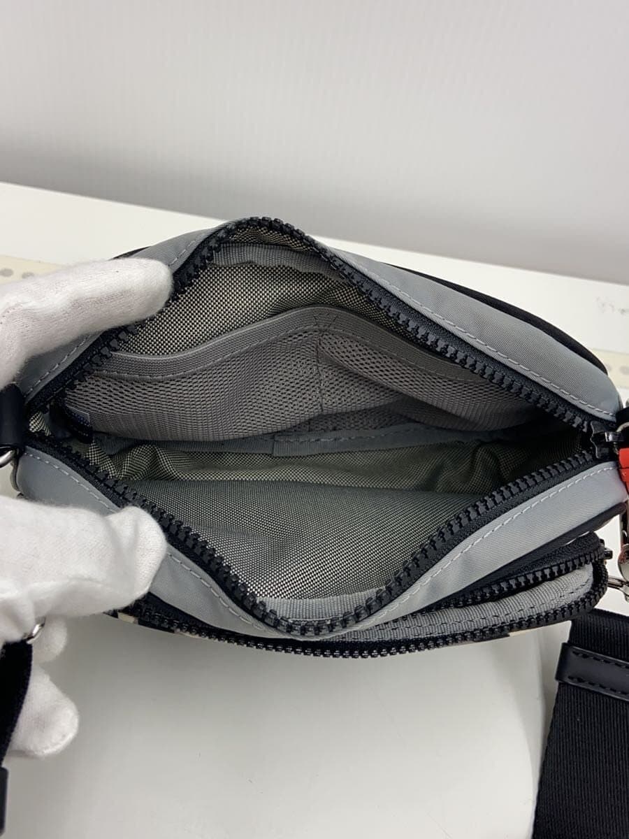 COLE HAAN Shoulder Bag Nylon Black Animal Print U06216 6