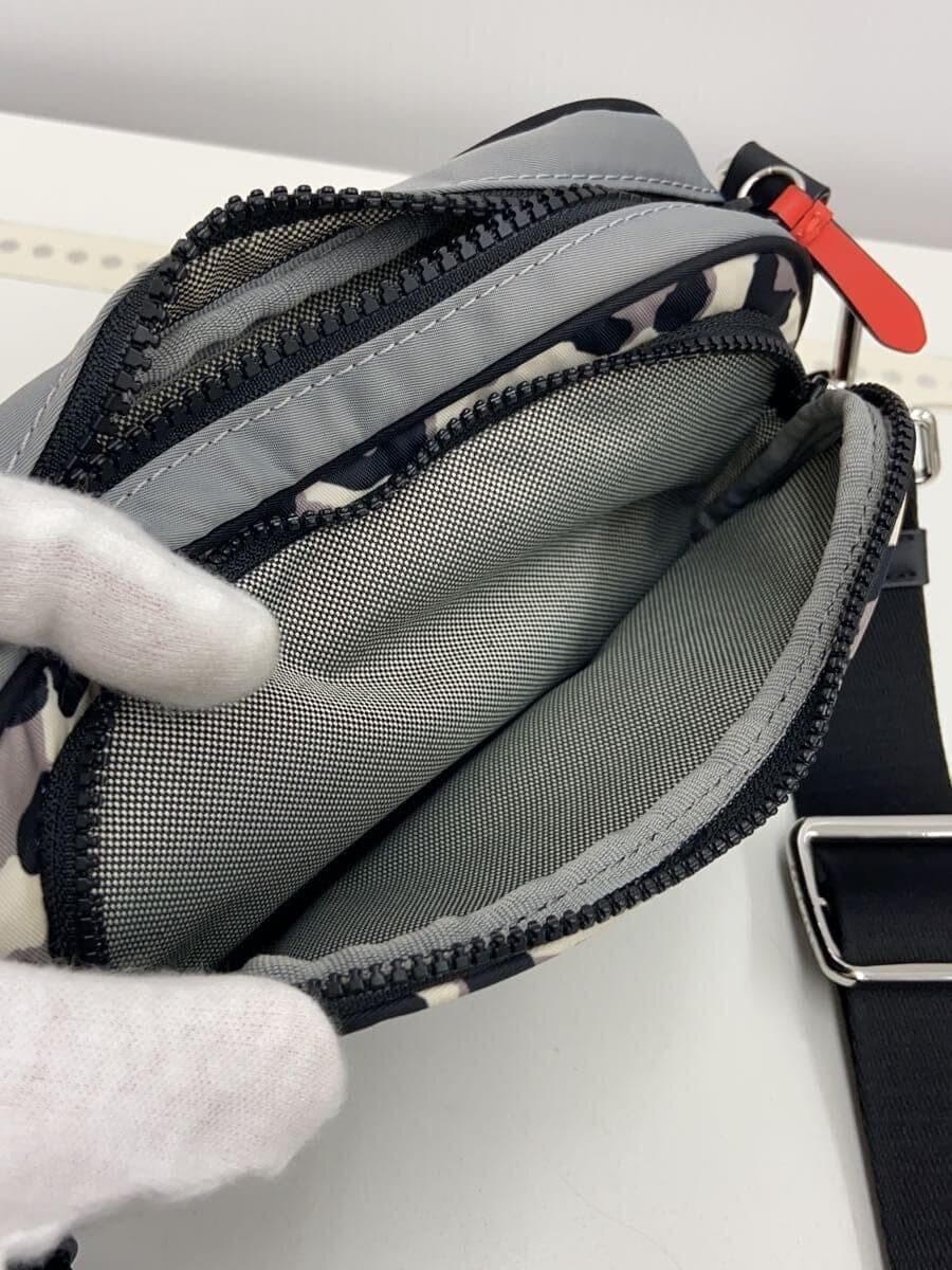 COLE HAAN Shoulder Bag Nylon Black Animal Print U06216 7