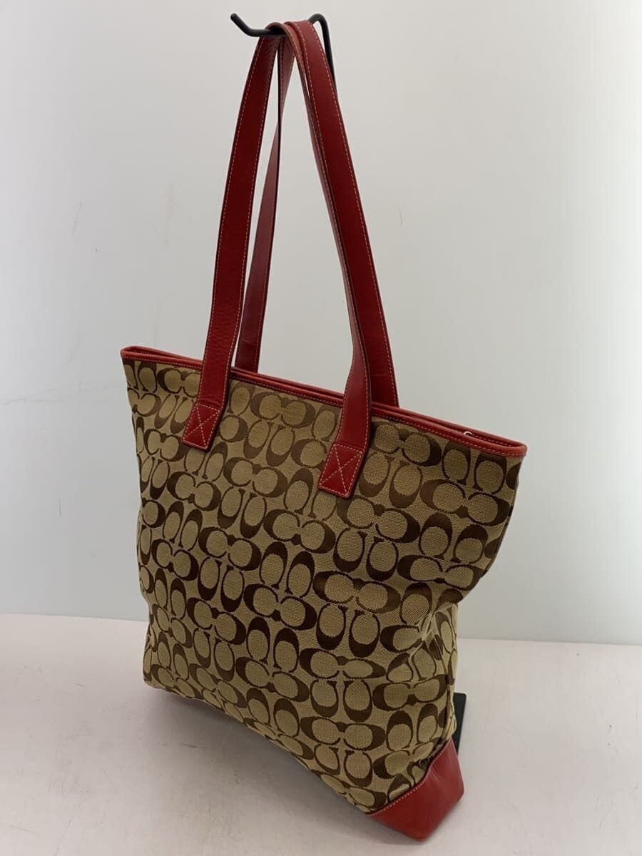 COACH Tote Bag_Signature Canvas BEG 2