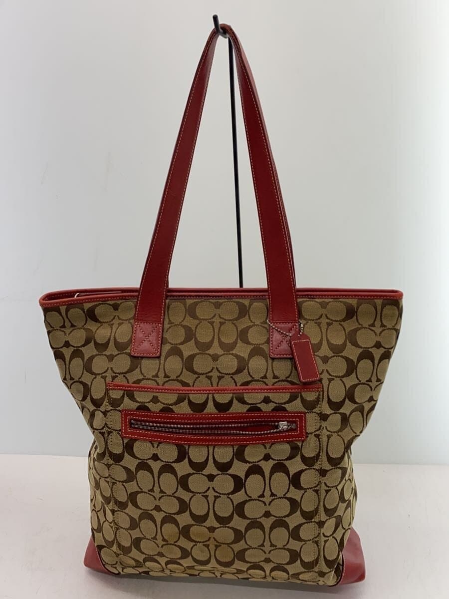 COACH Tote Bag_Signature Canvas BEG 3