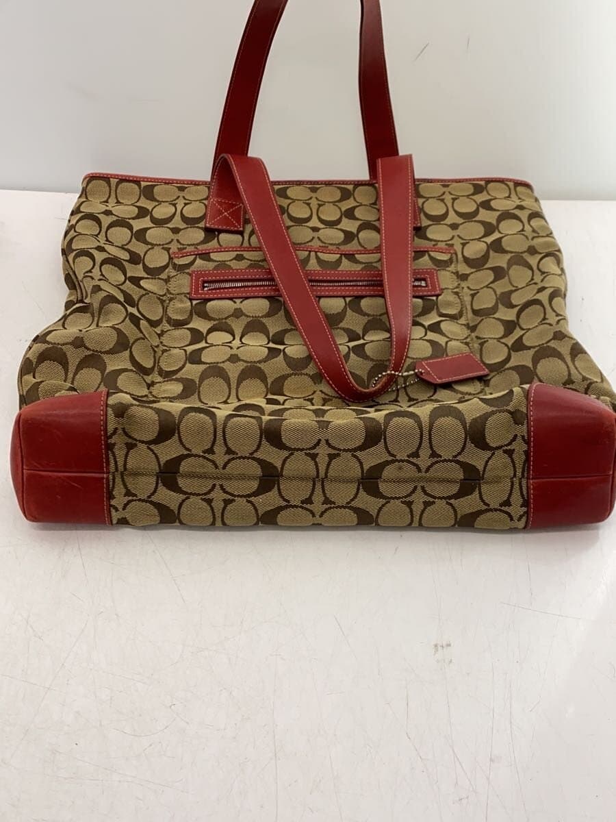 COACH Tote Bag_Signature Canvas BEG 4