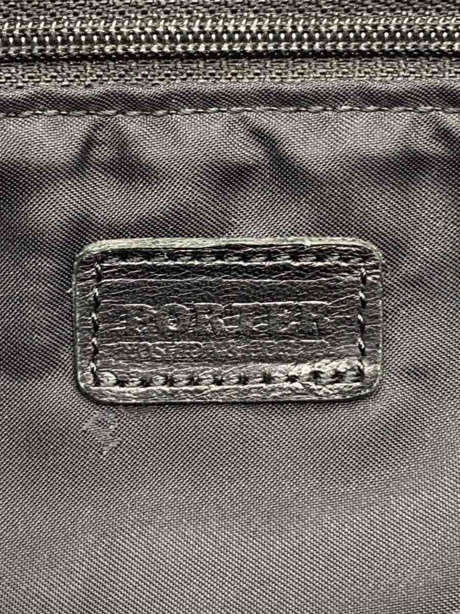 PORTER Shoulder Bag Leather BLK Solid 5