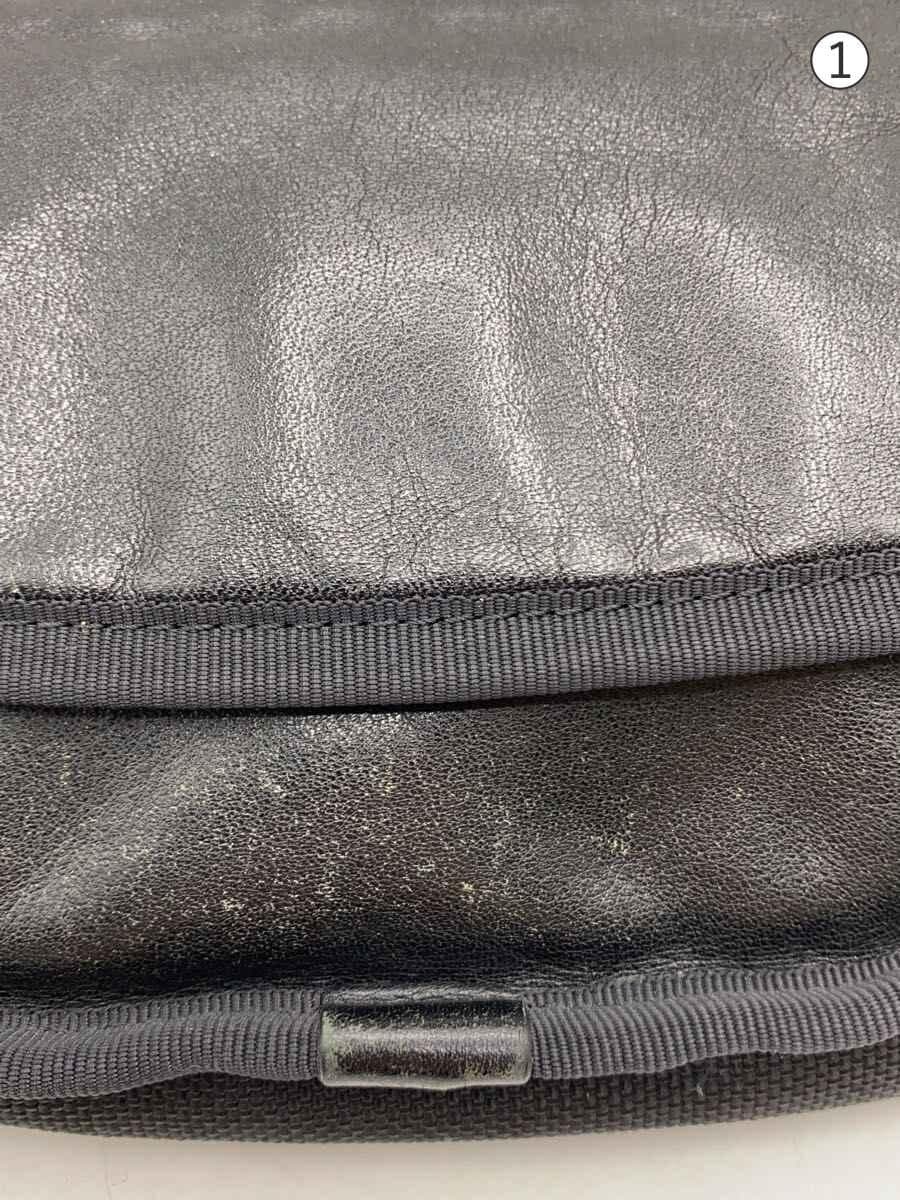 PORTER Shoulder Bag Leather BLK Solid 7