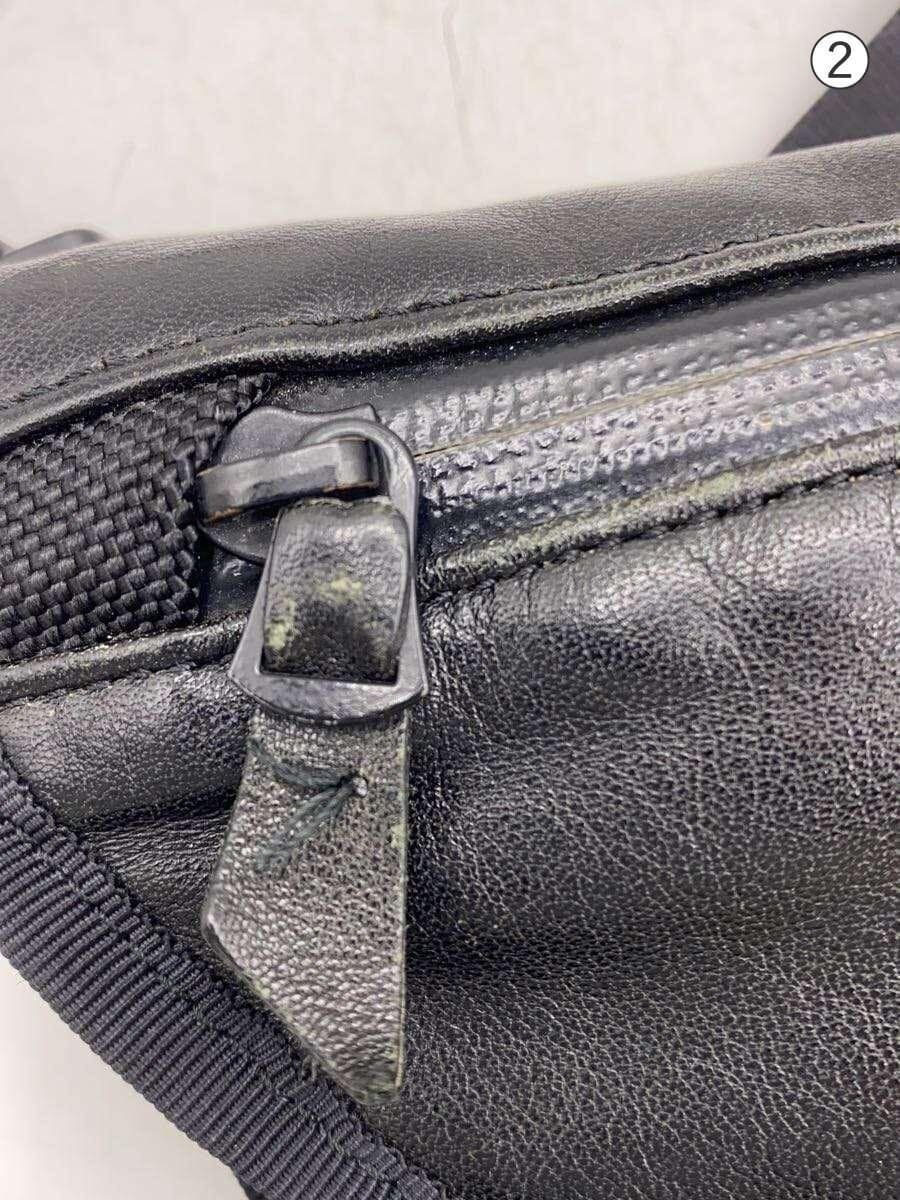 PORTER Shoulder Bag Leather BLK Solid 8