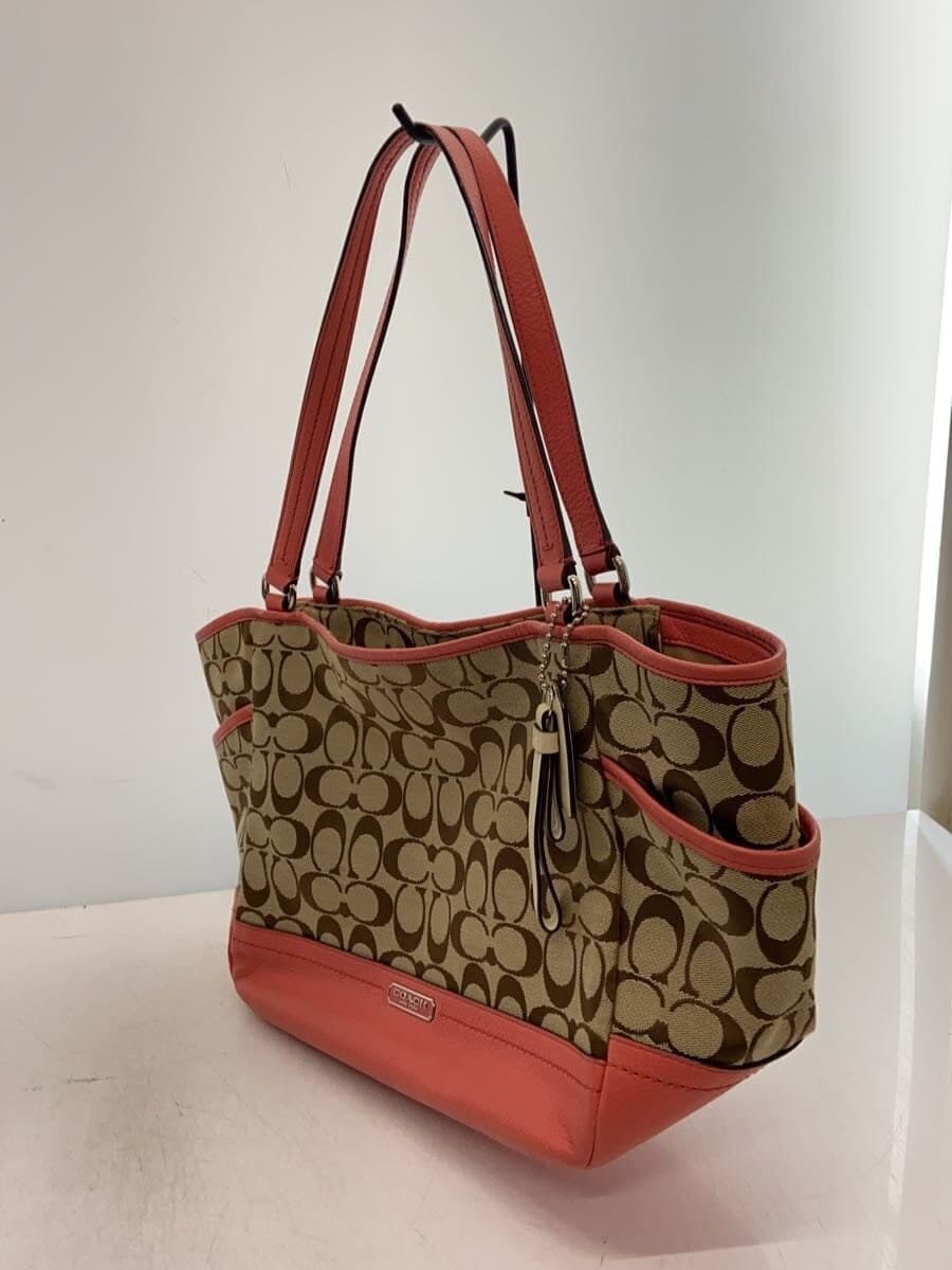 COACH Tote Bag_Signature Canvas BRW All Over Pattern 2