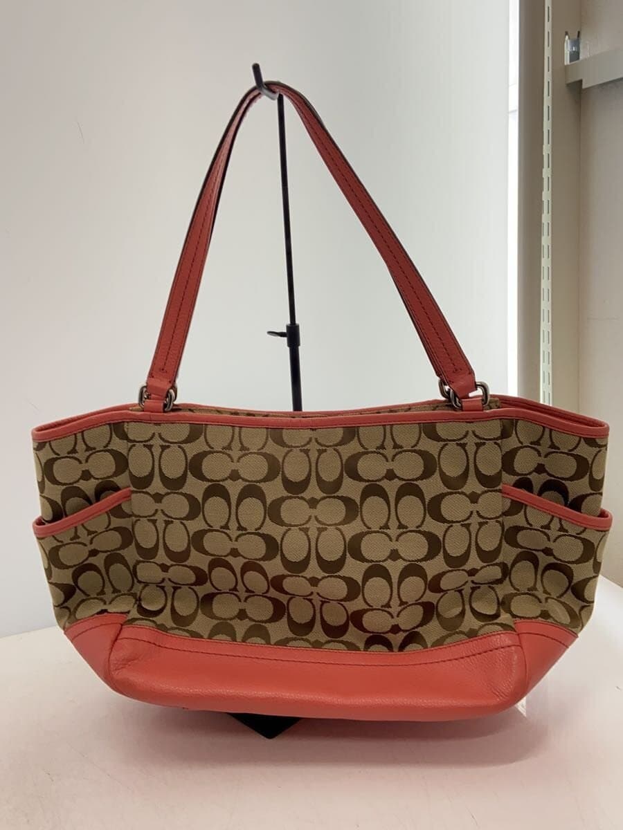 COACH Tote Bag_Signature Canvas BRW All Over Pattern 3