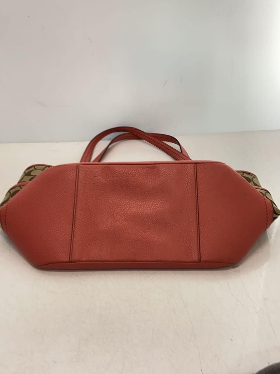 COACH Tote Bag_Signature Canvas BRW All Over Pattern 4