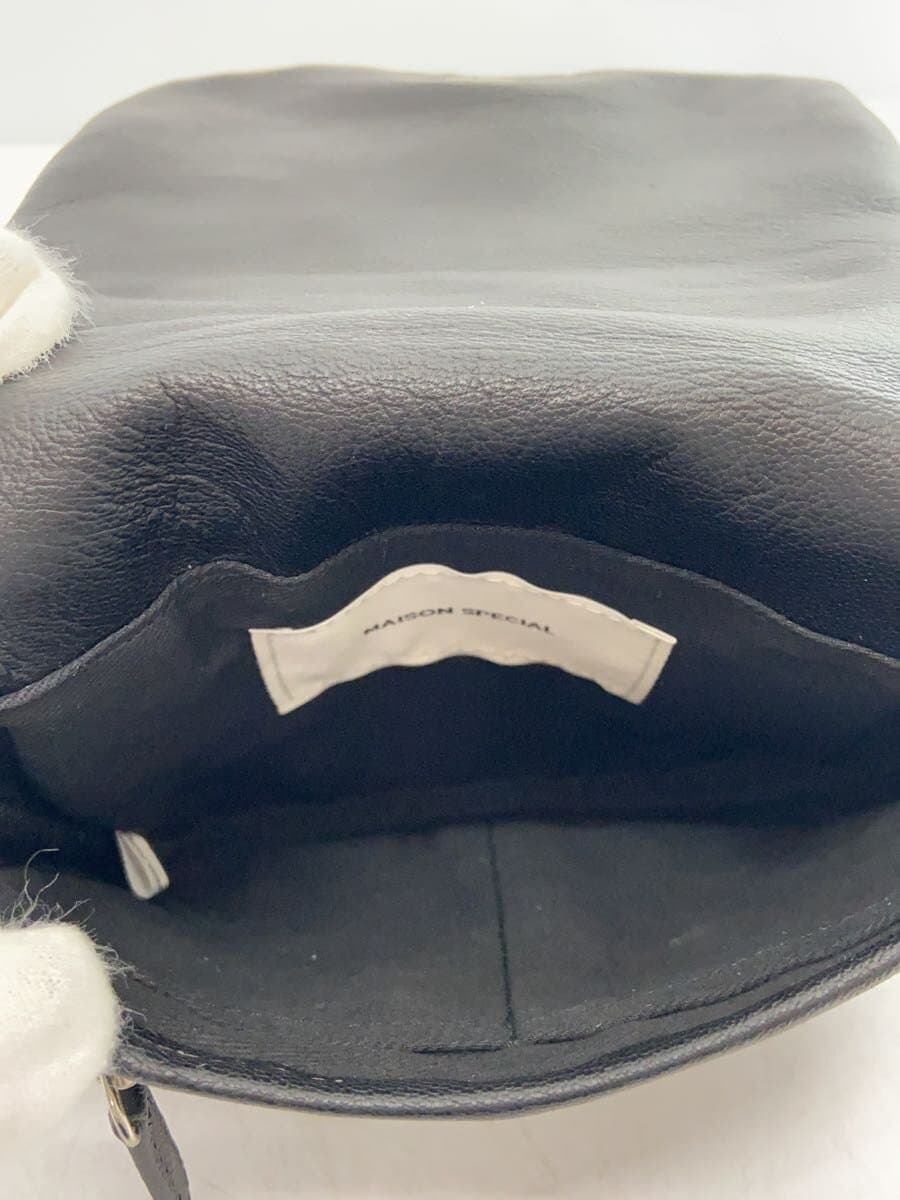 MAISON SPECIAL Shoulder Bag Leather Black 11241611203 6