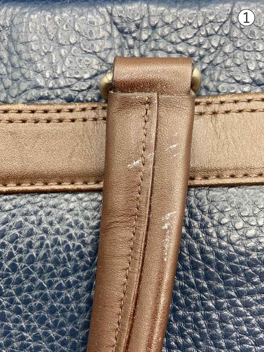 PORTER Shoulder Bag Leather Navy 192-04220 7