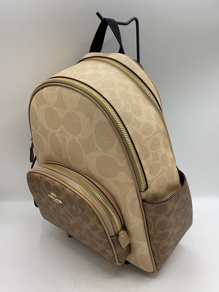 COACH Backpack -- BEG All-over print CZ771 2