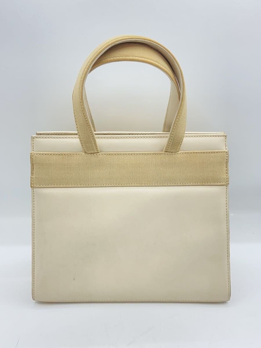 Salvatore Ferragamo Vara Ribbon Handbag Leather CRM 3