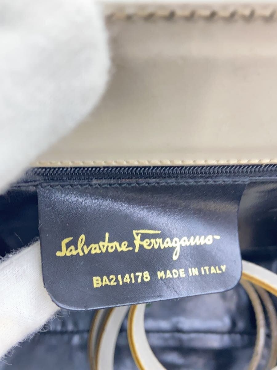 Salvatore Ferragamo Vara Ribbon Handbag Leather CRM 5
