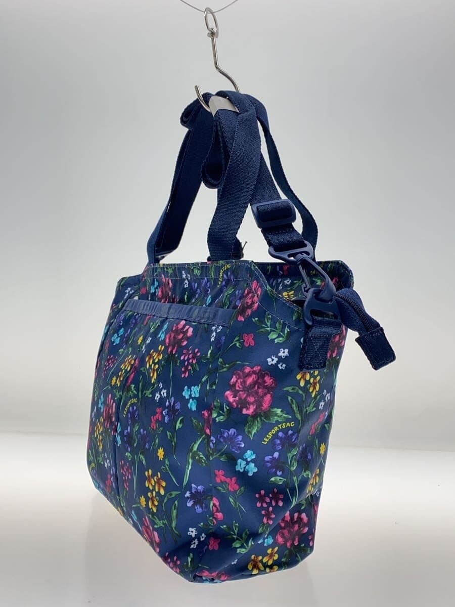 LESPORTSAC Shoulder Bag Nylon Blue Floral Print 3801 2
