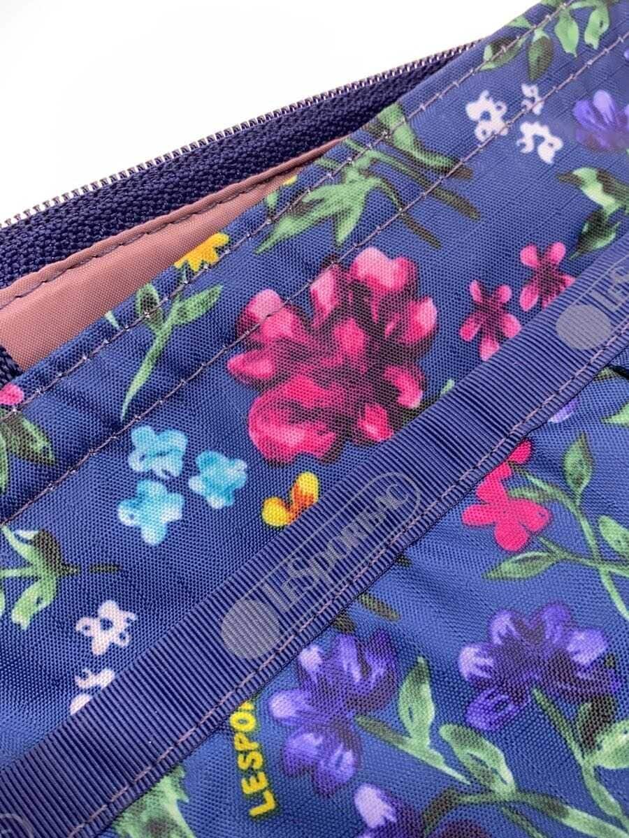 LESPORTSAC Shoulder Bag Nylon Blue Floral Print 3801 5