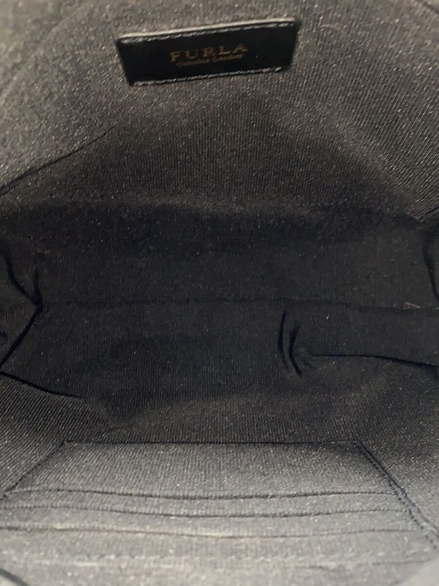 FURLA Shoulder Bag Studs Sophie Leather BLK 6