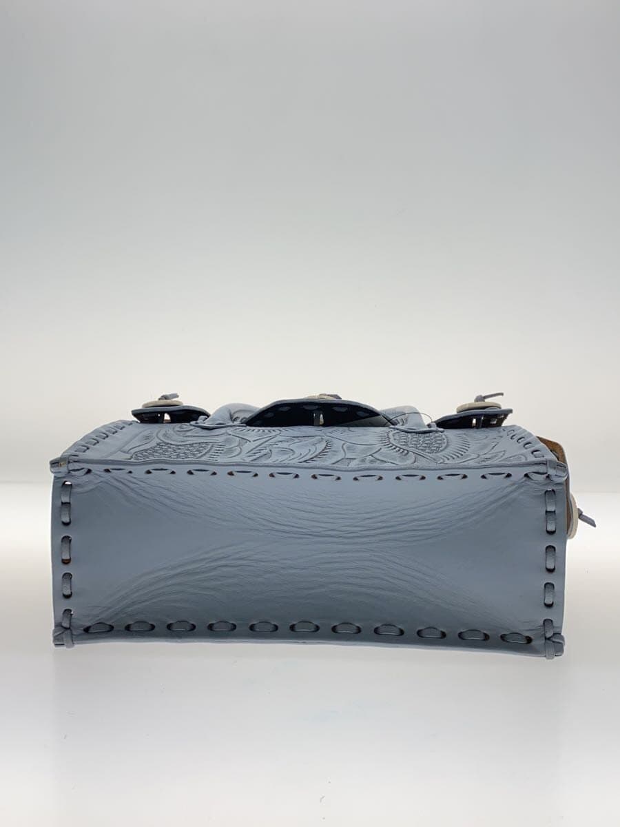 Other Brands: Maestra S Handbag Cowhide BLU Floral Print 20SS Maestra S Carved 4