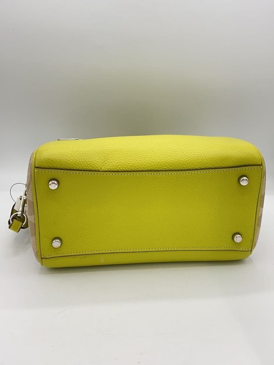 COACH shoulder bag leather GRN CJ592 4