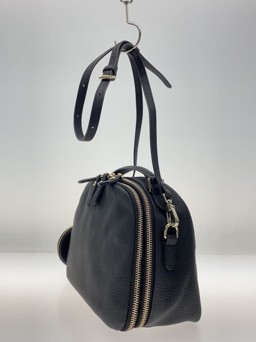 HAYNI Shoulder Bag Leather Black Solid Color 2