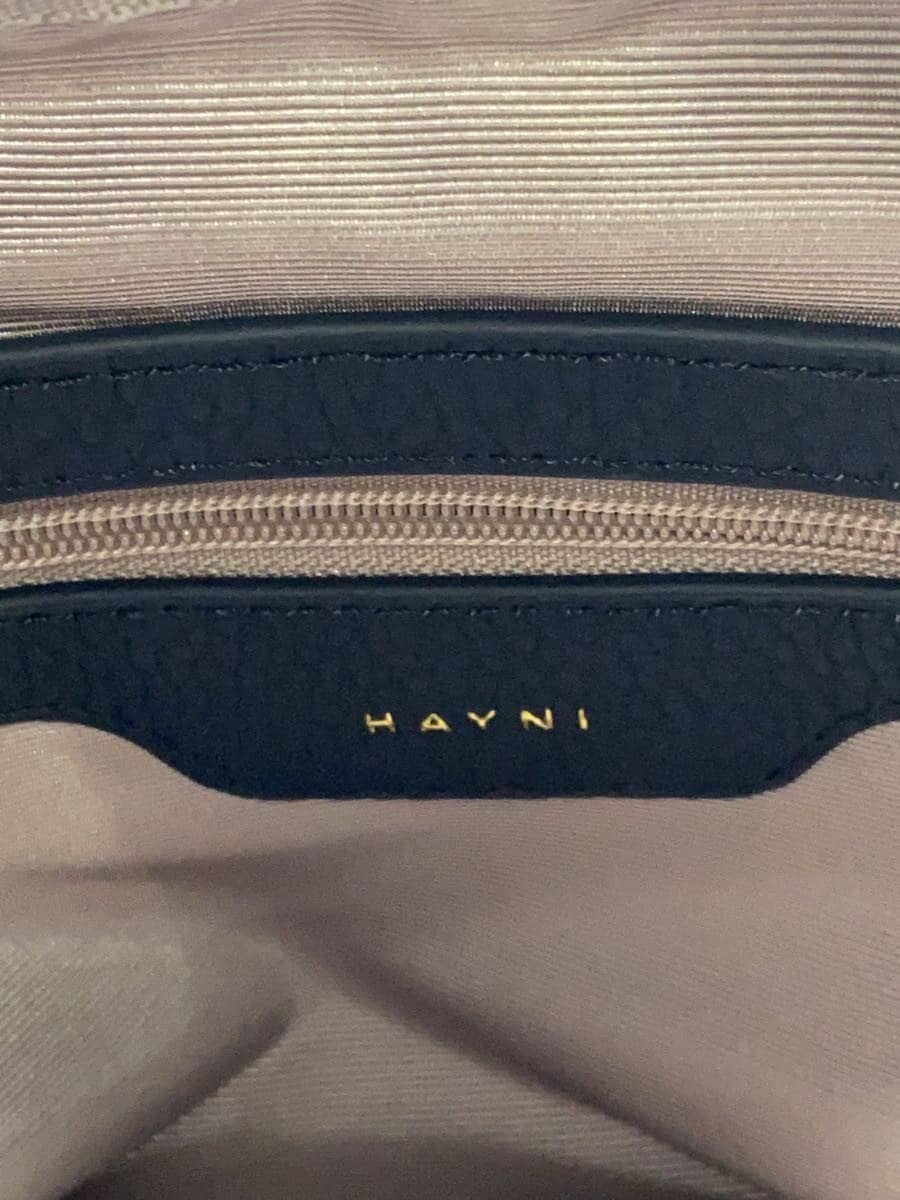 HAYNI Shoulder Bag Leather Black Solid Color 5