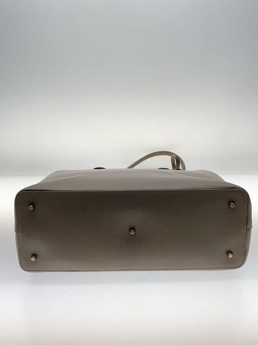 FURLA Tote Bag -- GRY Solid Color 4