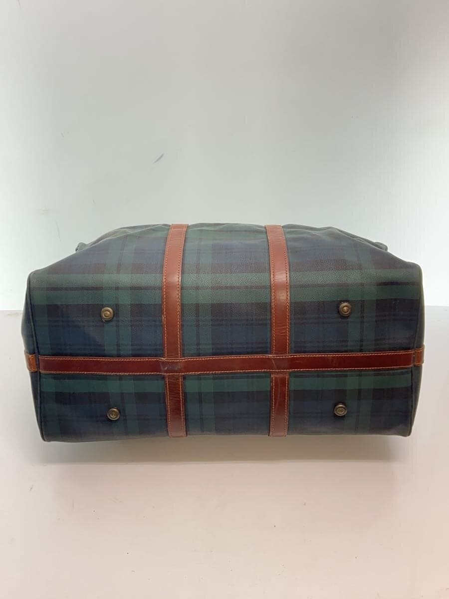 POLO RALPH LAUREN Boston bag 90s PVC GRN Check 4
