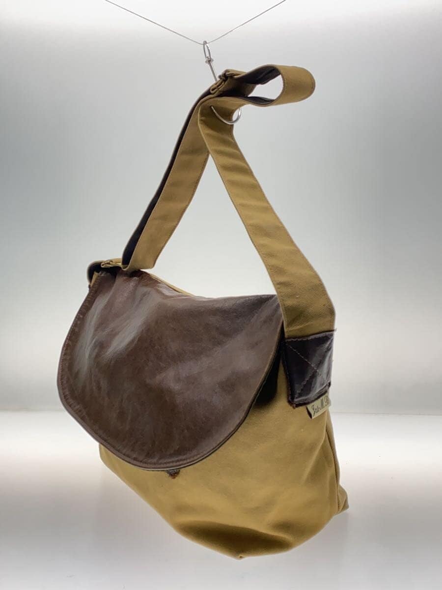Jas-M.B. Shoulder Bag Made in the UK Canvas BEG 2