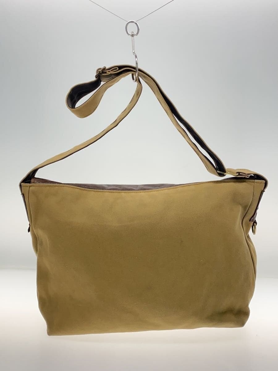 Jas-M.B. Shoulder Bag Made in the UK Canvas BEG 3