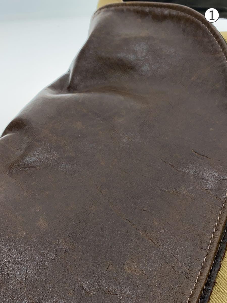 Jas-M.B. Shoulder Bag Made in the UK Canvas BEG 7