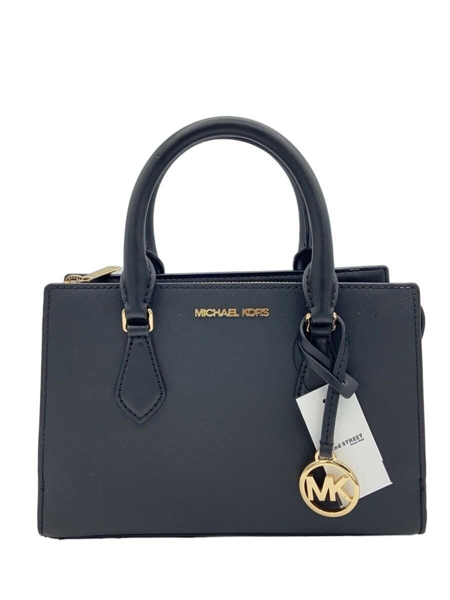 MICHAEL KORS handbag leather black solid ba-2309