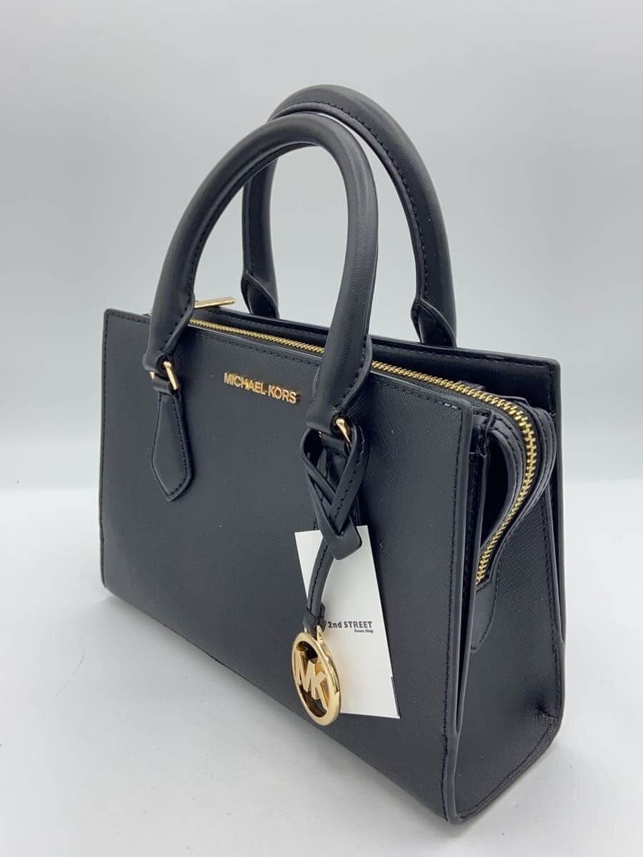 MICHAEL KORS handbag leather black solid ba-2309 2