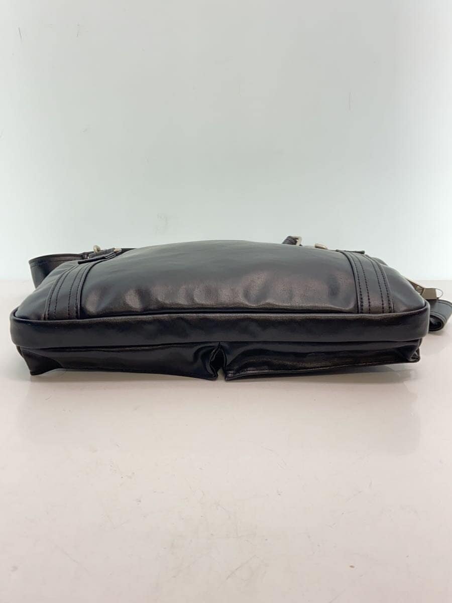 PORTERFREESTYLE Shoulder Bag Leather BLK Solid 4
