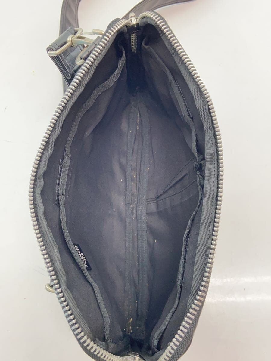 PORTERFREESTYLE Shoulder Bag Leather BLK Solid 6