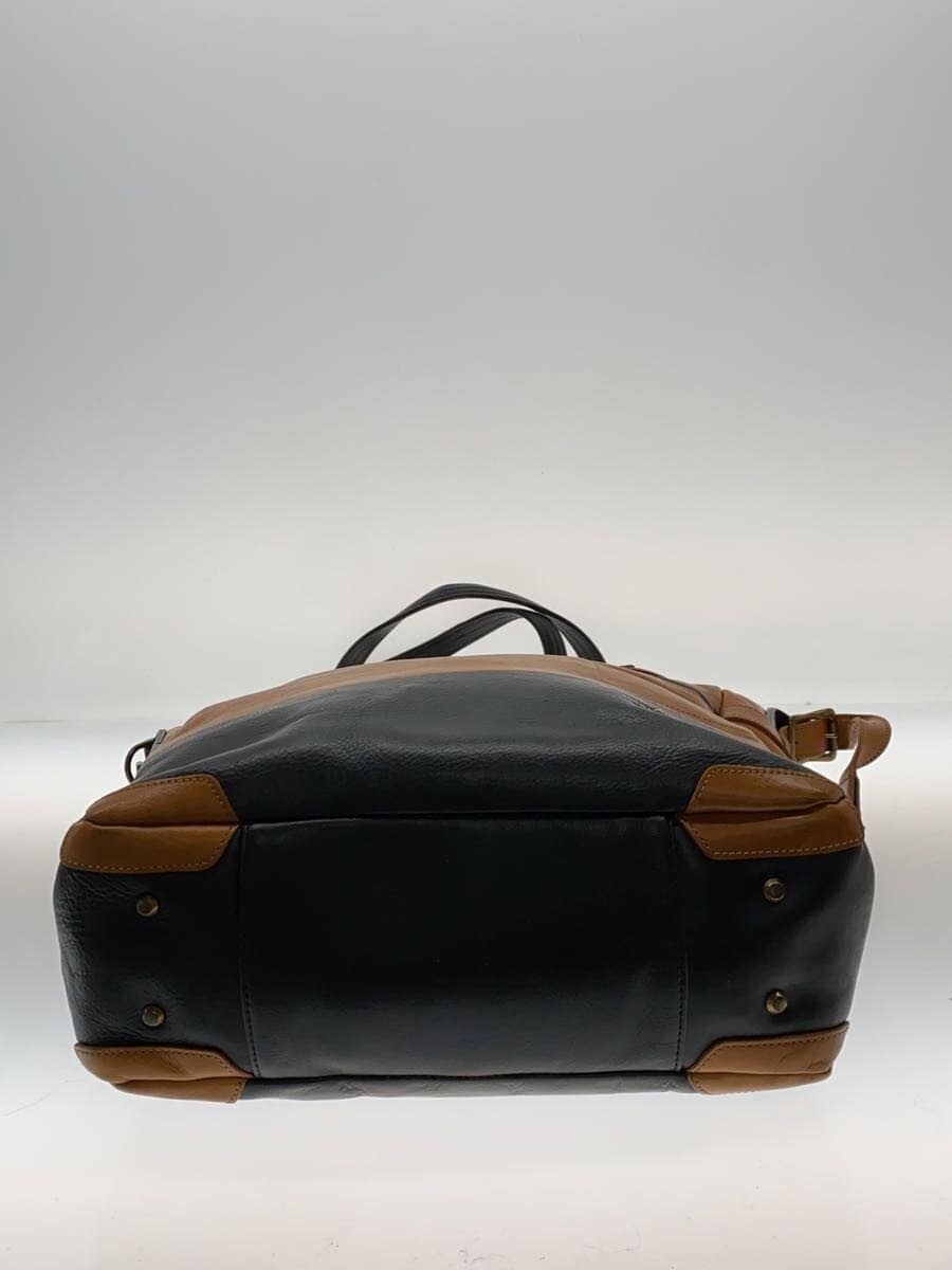 MASTERPIECE Shoulder Bag Leather BRW 2-Way Due to Yellowing 4
