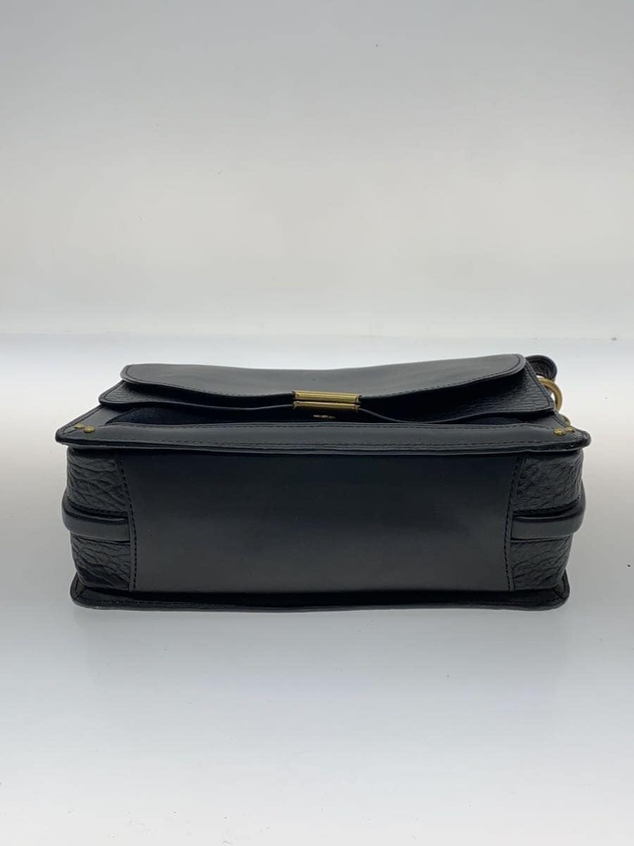 COACH Shoulder Bag Leather BLK 73547 4