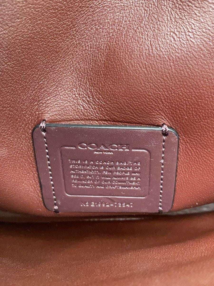 COACH Shoulder Bag Leather BLK 73547 5