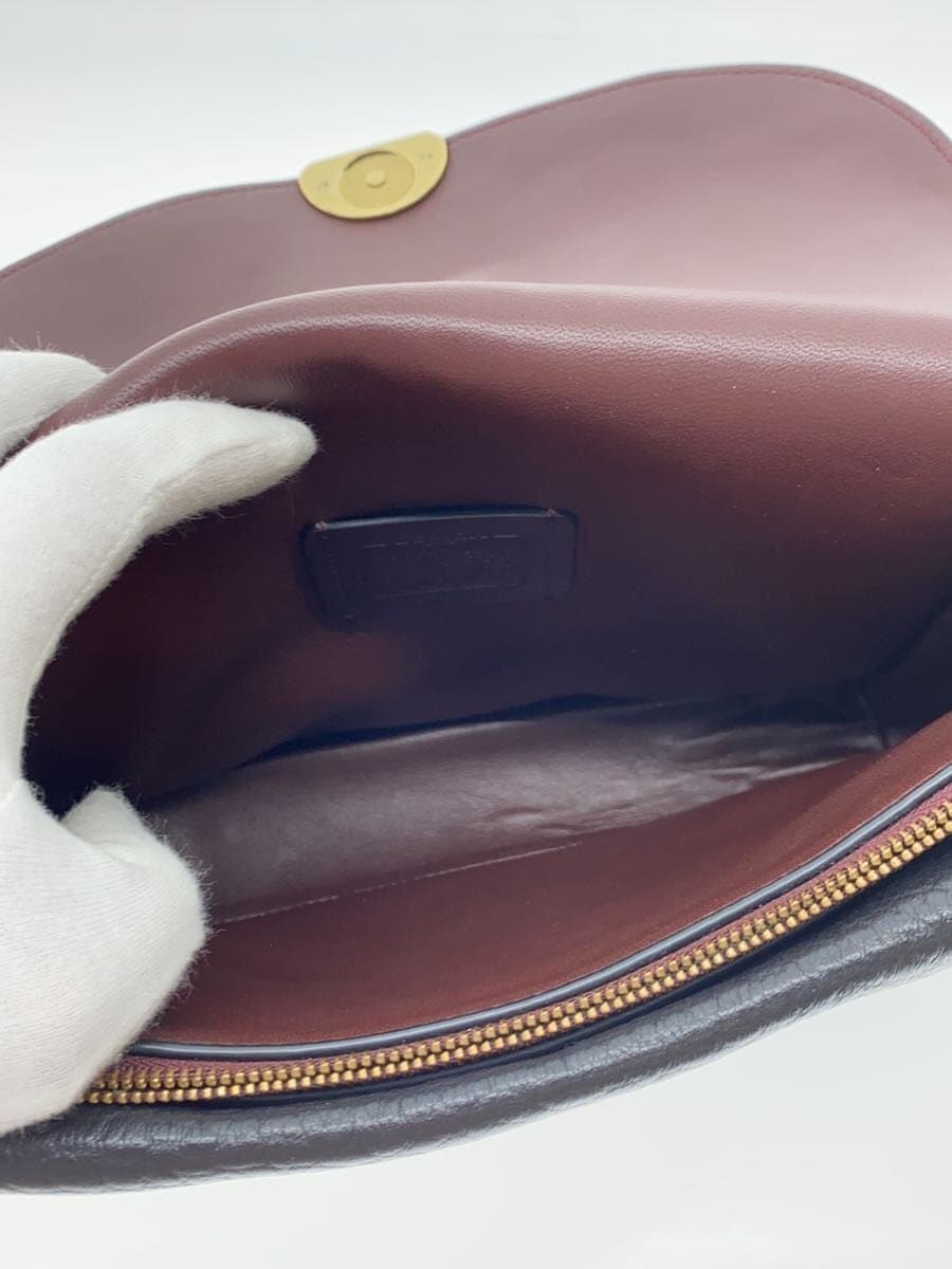 COACH Shoulder Bag Leather BLK 73547 6