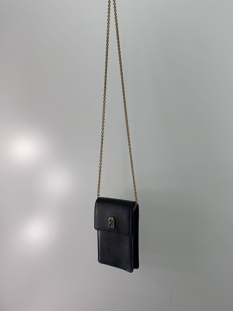 FURLA Shoulder Bag Leather BLK 2