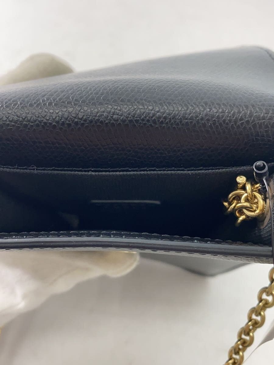 FURLA Shoulder Bag Leather BLK 6