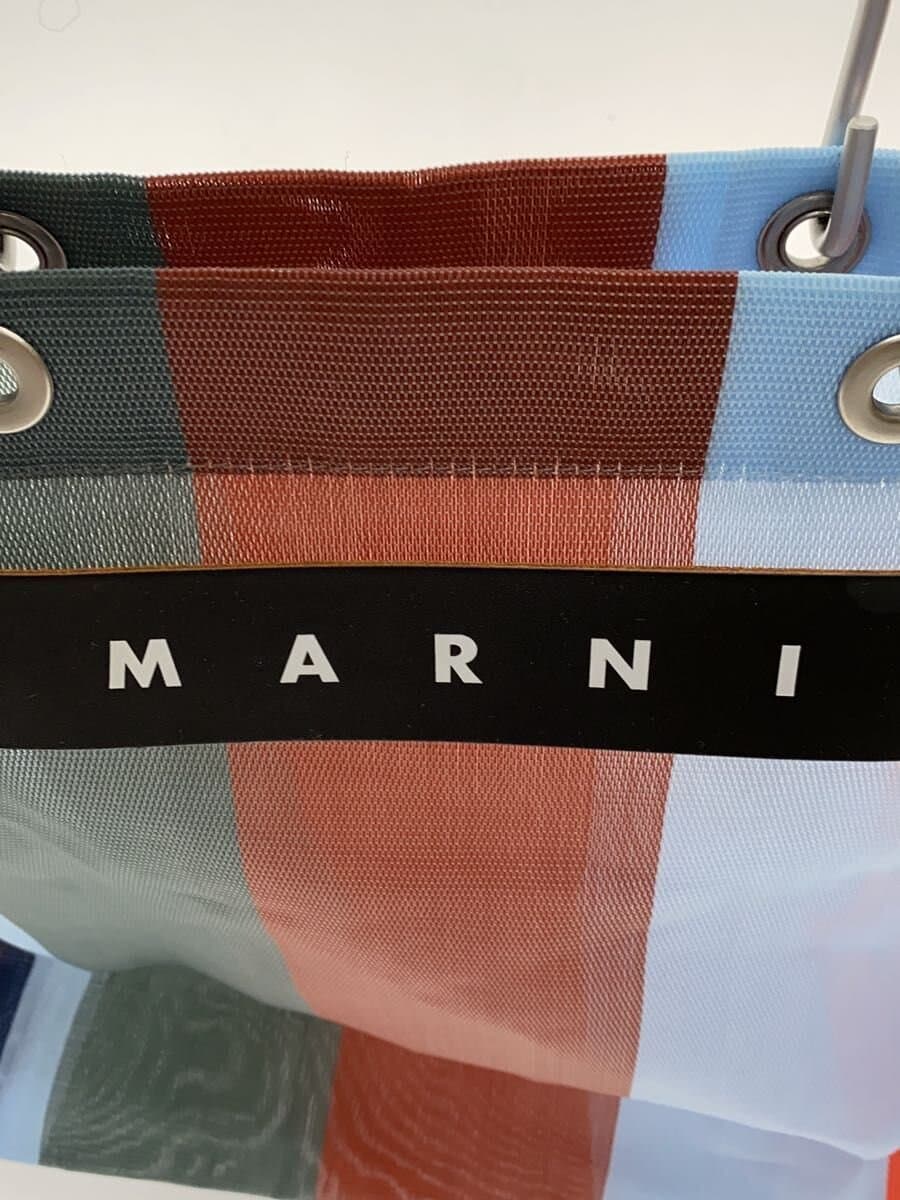 MARNI Tote Bag Multicolor Border Stripe 5