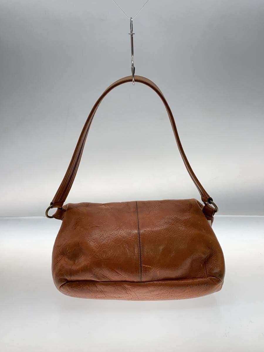 RALPH LAUREN Tote Bag Leather BRW Solid Color 3
