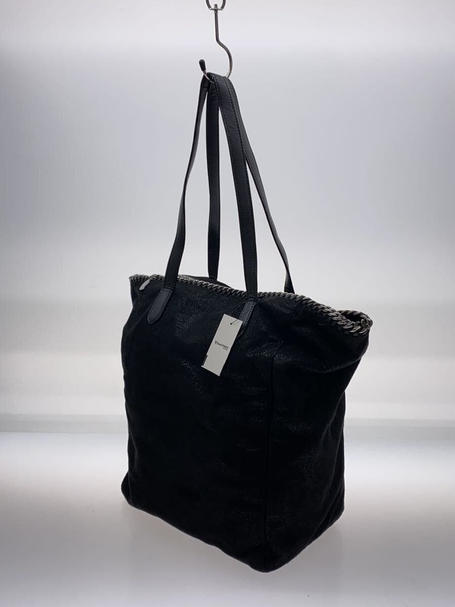 STELLA Mc CARTNEY Tote Bag BLK 410874 Handle Leather Peeling 2