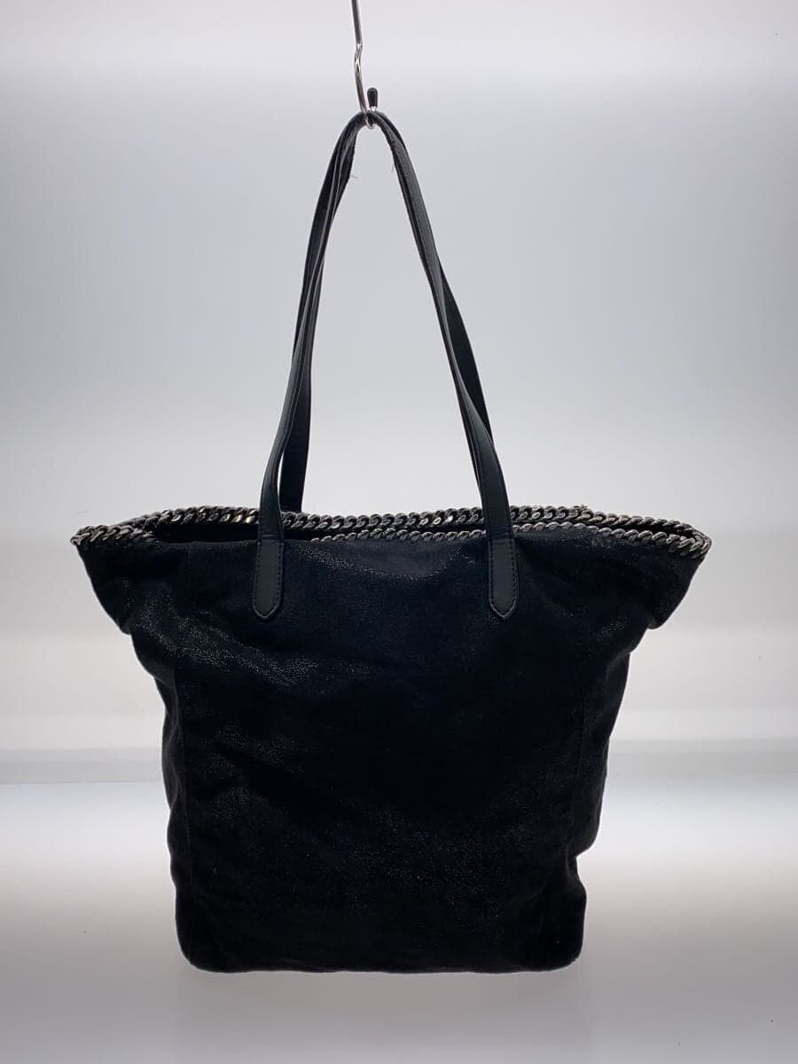 STELLA Mc CARTNEY Tote Bag BLK 410874 Handle Leather Peeling 3