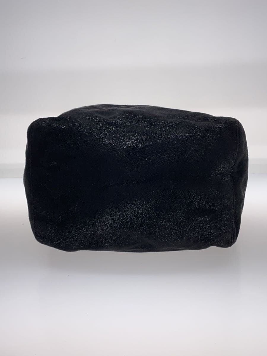 STELLA Mc CARTNEY Tote Bag BLK 410874 Handle Leather Peeling 4