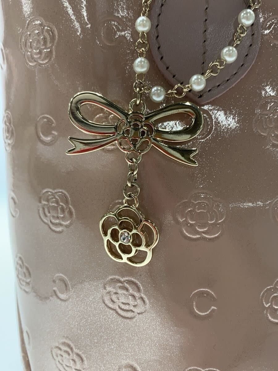 CLATHAS Bag Patent Leather PNK Floral 5